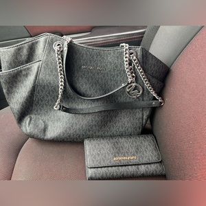 Matching Michael Kors purse and wallet
